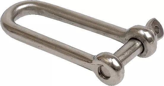 D-sjakkel, lang, 4mm, syrefast