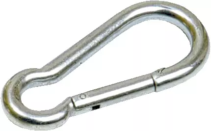 Karabinkrok, 100 mm, elgalvanisert