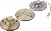 Lenseplugg messing m/spor