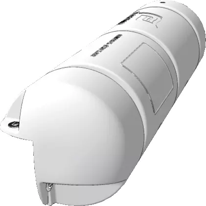 Bryggefender, luftfylt, 180 x 400 mm 3/4 HVIT