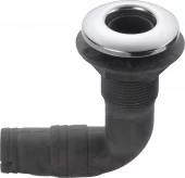 Skroggjennomføring 316/nylon 90 grader, 5/8"