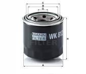 Drivstoffilter Mann WK 812