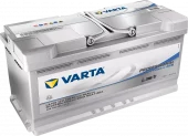 VARTA AGM Fritidsbatteri 12V 105AH 950CCA (394x175x190/190mm) +høyre LA105