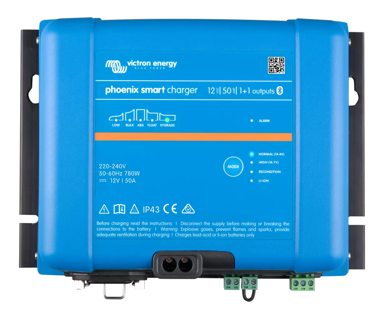VICTRON Phoenix Smart IP43 Batterilader 12V 50A 1+1 kanaler