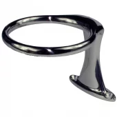 Glass/flaskeholder, toppmontert m/skruehull, enkel, syrefast