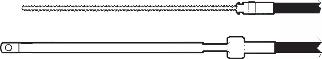 Styrekabel M66 12'