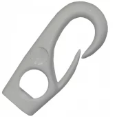 Nylonkrok 8 mm Hvit