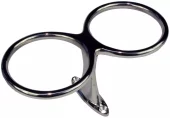 Glass/flaskeholder, toppmont. m/skruehull, dobbel, syrefast