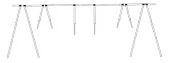 1852 Bakkestativ i aluminium m/bag 12 m