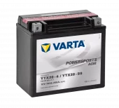 VARTA AGM MC Batteri 12V 18AH 250CCA (177x88x156mm) +venstre YTX20-BS