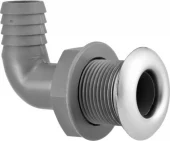 Skroggjennomføring 316/nylon 90 grader, 1 1/8"