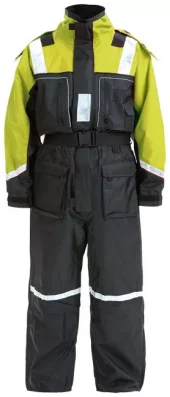 1852 Flytedress Barn 140 cm svart m/fluor gul