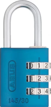 Abus Hengelås 145/30 C m/kodelås, blå