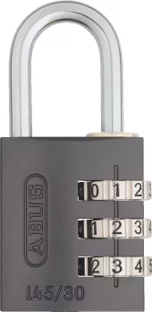 Abus Hengelås 145/30 C m/kodelås, titan