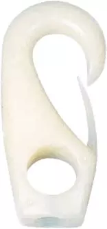Nylonkrok 4 mm Hvit