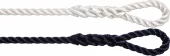 Robline 3-slått fenderline hvit 8 mm, 3 m
