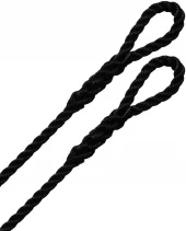 Robline 3-slått fenderline 2-pk 6 mm x 1,5 m sort