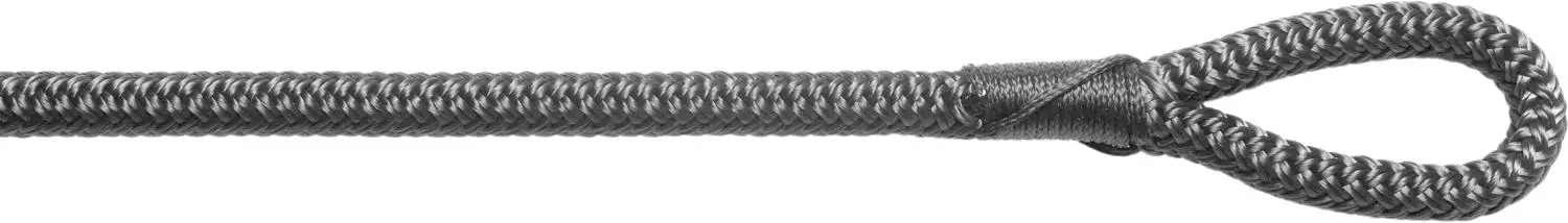 Robline Flettet fenderline 2-pk 6 mm x 1,5 m grå
