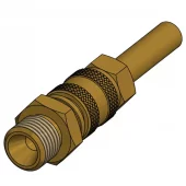 Gass quick kobling Ø8 mm rør - 1/4'' hankjønn