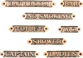 Skilt messing 30 mm "Shower"