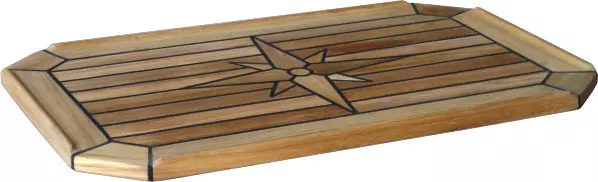Bordplate Nautic Star, rektangulært 37 x 60 cm