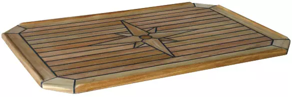 Bordplate Nautic Star, rektangulært 50 x 75 cm