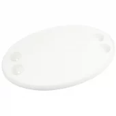 Bordplate, oval med 4 flaskeholdere