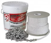 Quick Slim Splice ankerline med tau og kjetting 6 mm