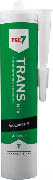 Tec7 Trans Lim og fugemasse 310 ml inox