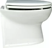 Elektrisk toalett 14" rett 24V Deluxe Flush m/pumpe