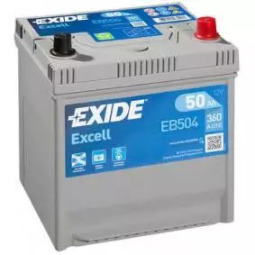 EXIDE STARTBATTERI 12V 50AH (200x173x200/220mm) +Høyre