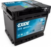 EXIDE EFB STARTBATTERI 12V 55AH (207x175x190mm) +Høyre
