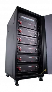 SKANBATT Kabinett/batteriskap for lithium rackmoduler 3U
