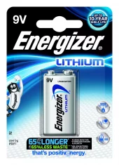 Lithium Batteri 9V Energizer