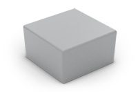 Plastlokk Utvendig 50x50 Grå
