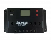 SKANBATT Solcelleregulator PWM 12/24V 10A (SCK10DU)