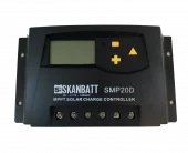 SKANBATT MPPT Solcelleregulator 12/24V 20A med display