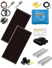 SKANBATT Solcellepakke - 220W (2x110w) Rammepanel (Slim&Short) - Victron MPPT 15A