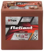 TROJAN AGM Deep Cycle Traksjonsbatteri 6V 217AH (262x179x273mm) +diagonalt