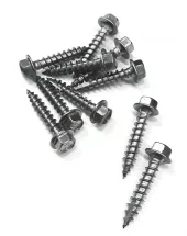 Skruer 10stk 6x30mm 6-kant rustfri