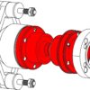 Drivaksel valgfri lengde M=270mm