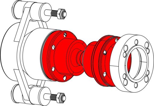 Drivaksel valgfri lengde (280 mm minimum ) ± 20mm