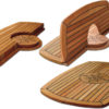 Bordplate, Nautic Star, circle 29/58 x 93 cm