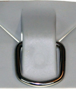 D-ring med feste, PVC, grå