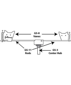 Gullsweep GS-11 alustenger 1', 2 stk