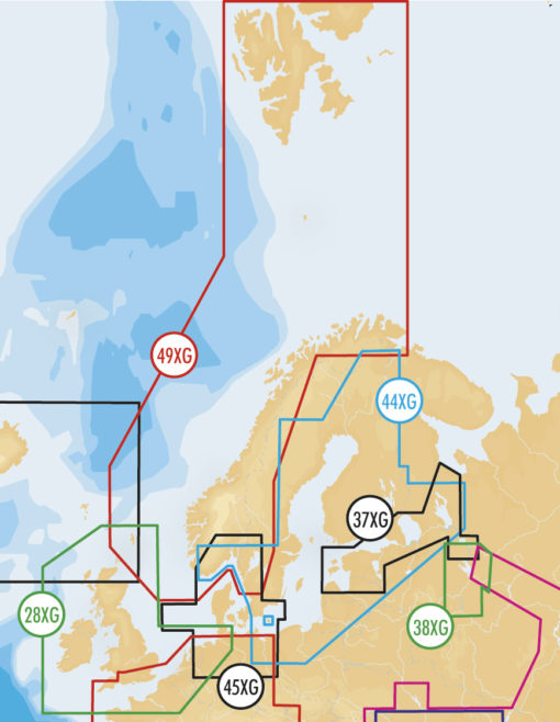 Navionics+ Kart valgfritt område tom SD brikke