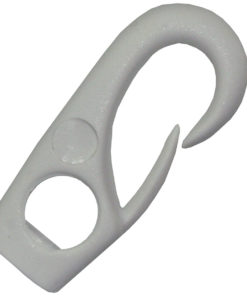 Nylonkrok 6 mm Hvit