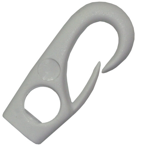 Nylonkrok 10 mm Hvit