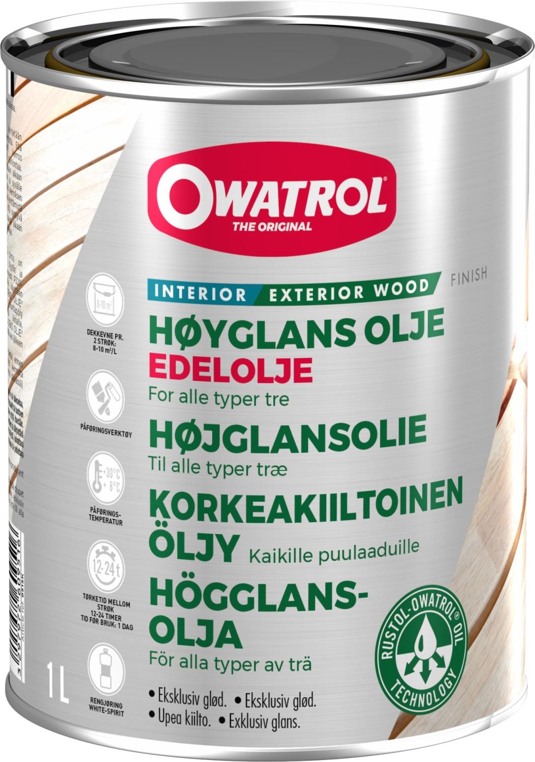 Owatrol Edelolje høyglans 1 liter