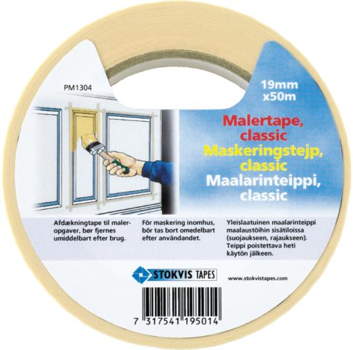 Stokvis Maskeringstape beige 25 mm x 50 m